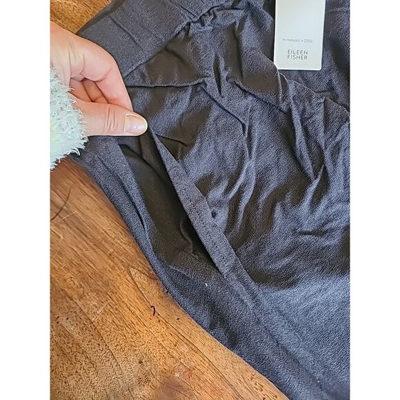 EILEEN FISHER Lightweight Stretch Crepe Ankle Pants Pull On Size 3X Graphite New - Picture 6 of 8